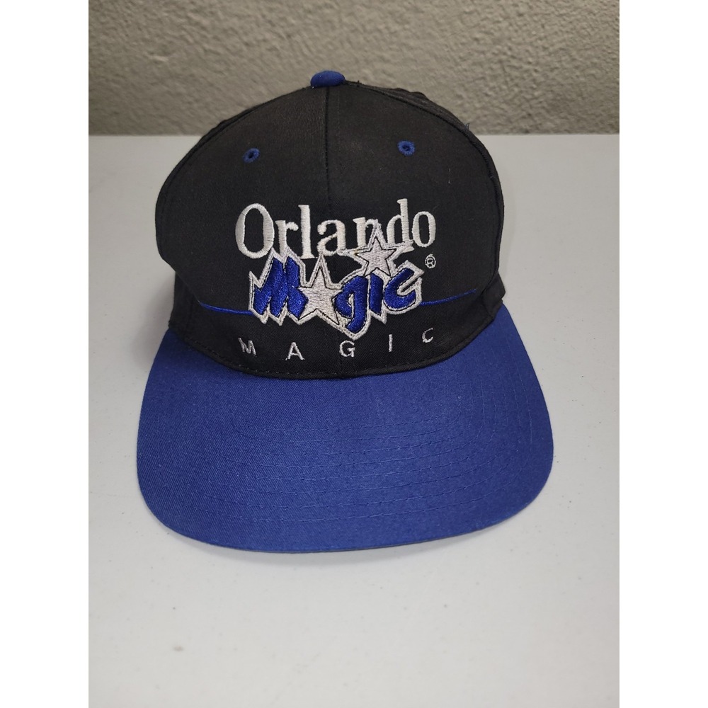 Orlando Magic Snapback Hat Cap Twins Black Embroidered‎ Logo Distressed